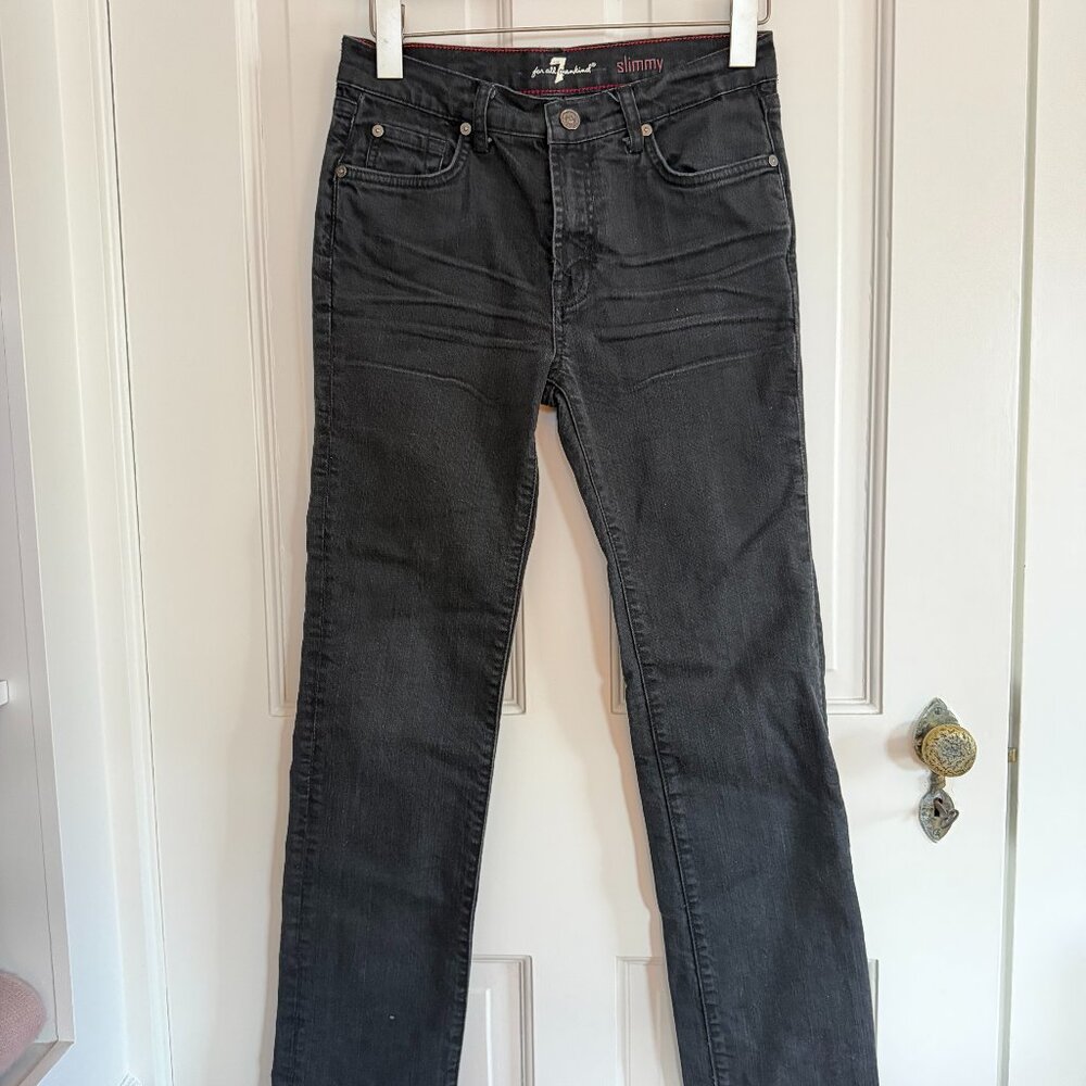 Seven for all Mankind Slimmy black jeans mens